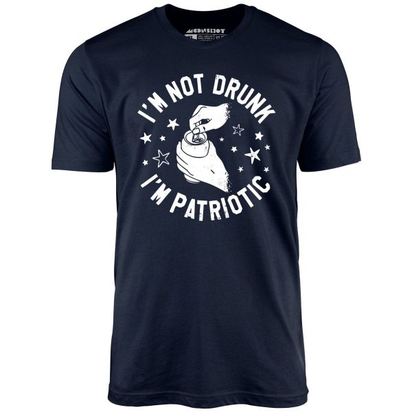 I'm Not Drunk I'm Patriotic - Unisex T-Shirt - Image 3